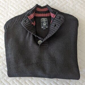 Kensington Eastside 1/4 Button Up Sweater in Men's XL
